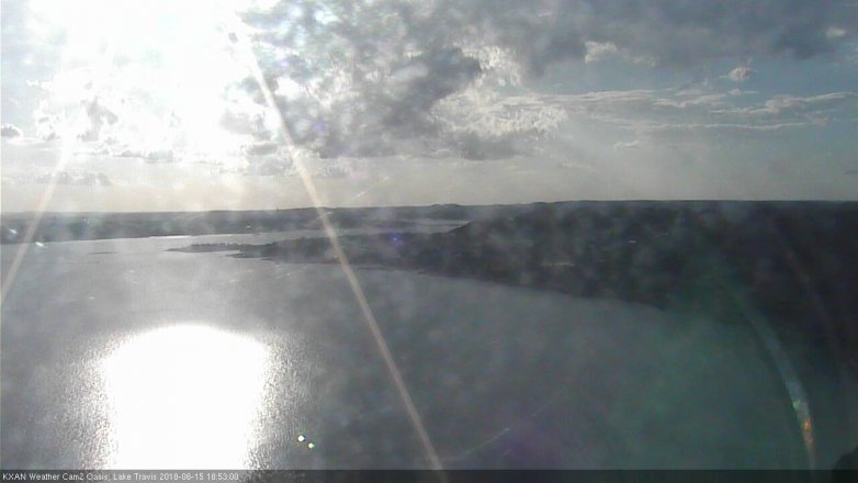 Lake Travis webcam, June 15, 2018 5:55 PM CT