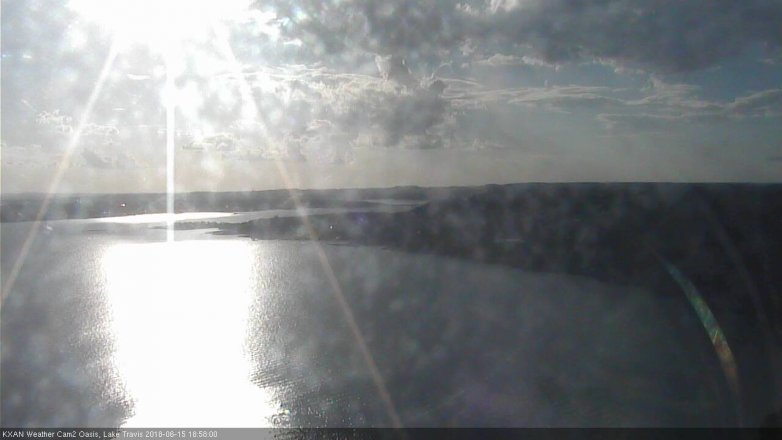 Lake Travis webcam, June 15, 2018 6:00 PM CT