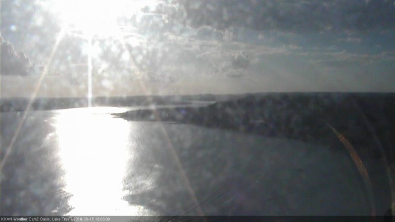 Lake Travis webcam, June 15, 2018 6:05 PM CT