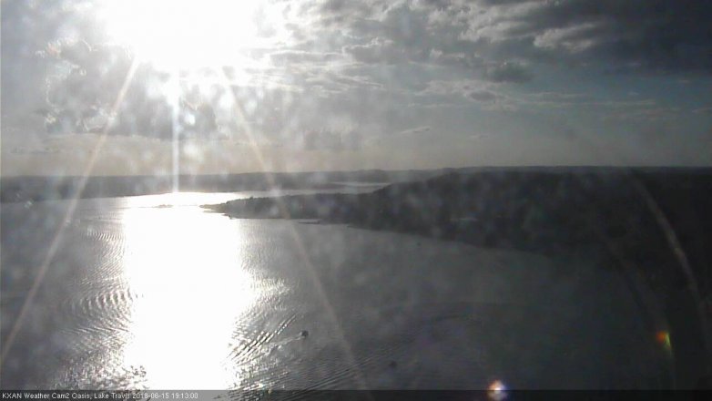 Lake Travis webcam, June 15, 2018 6:15 PM CT