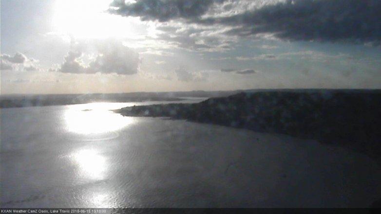 Lake Travis webcam, June 15, 2018 6:20 PM CT