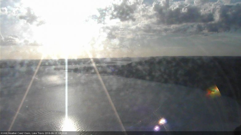 Lake Travis webcam, June 15, 2018 6:30 PM CT