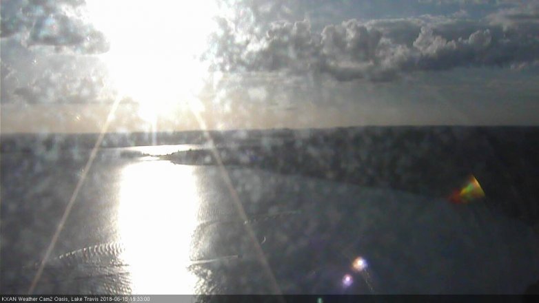Lake Travis webcam, June 15, 2018 6:35 PM CT