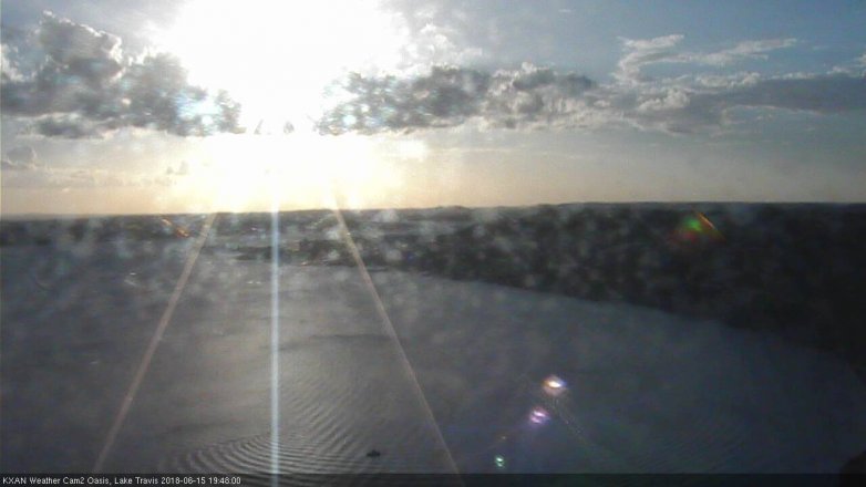 Lake Travis webcam, June 15, 2018 6:50 PM CT