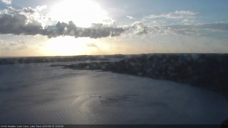 Lake Travis webcam, June 15, 2018 6:55 PM CT