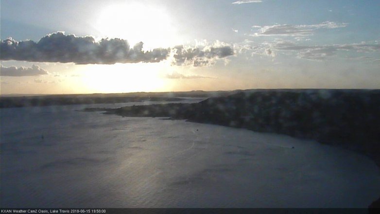 Lake Travis webcam, June 15, 2018 7:00 PM CT