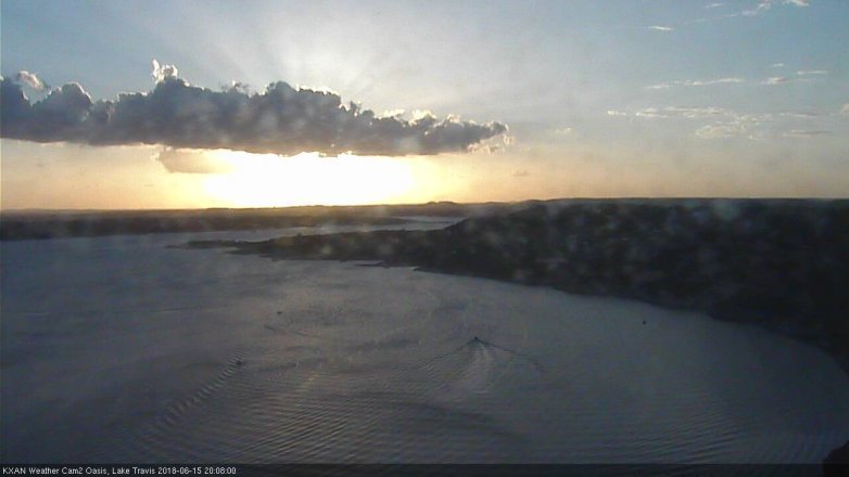Lake Travis webcam, June 15, 2018 7:10 PM CT