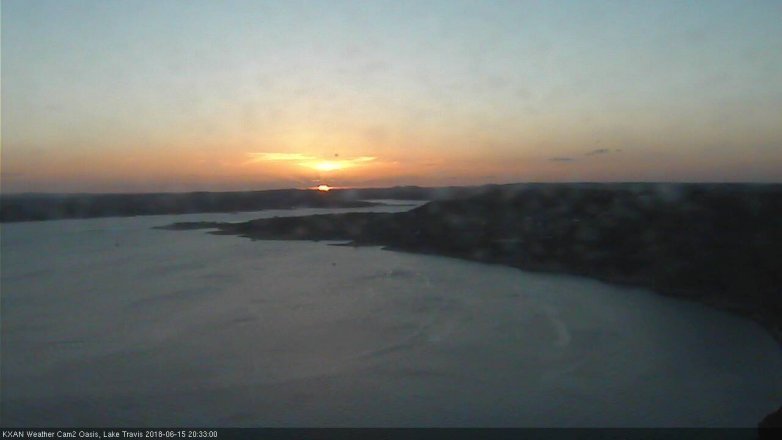 Lake Travis webcam, June 15, 2018 7:35 PM CT