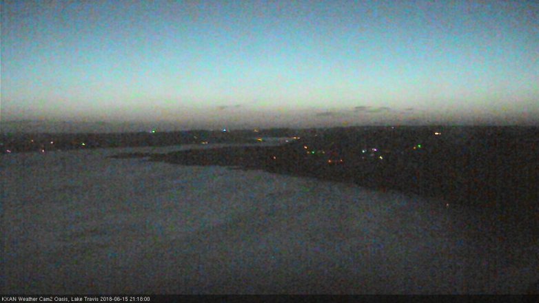 Lake Travis webcam, June 15, 2018 8:20 PM CT