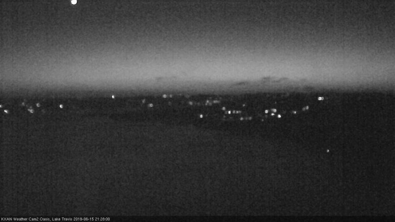 Lake Travis webcam, June 15, 2018 8:30 PM CT