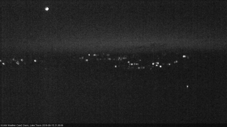 Lake Travis webcam, June 15, 2018 8:40 PM CT