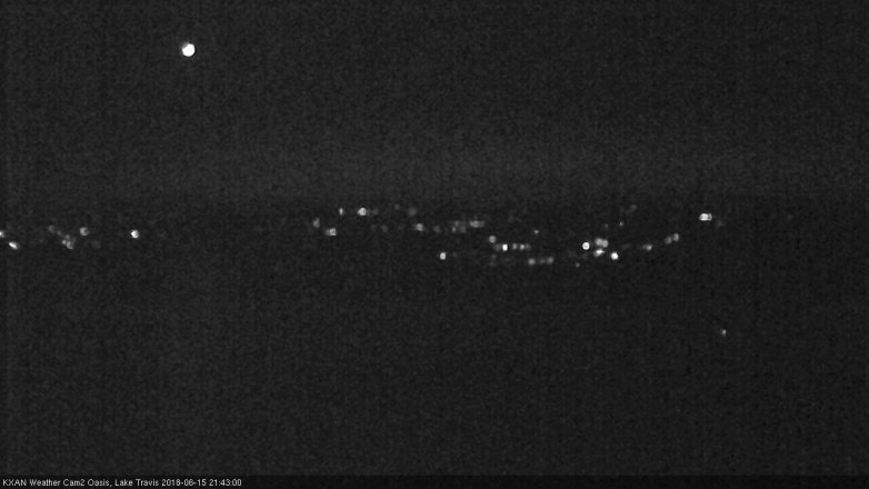 Lake Travis webcam, June 15, 2018 8:45 PM CT