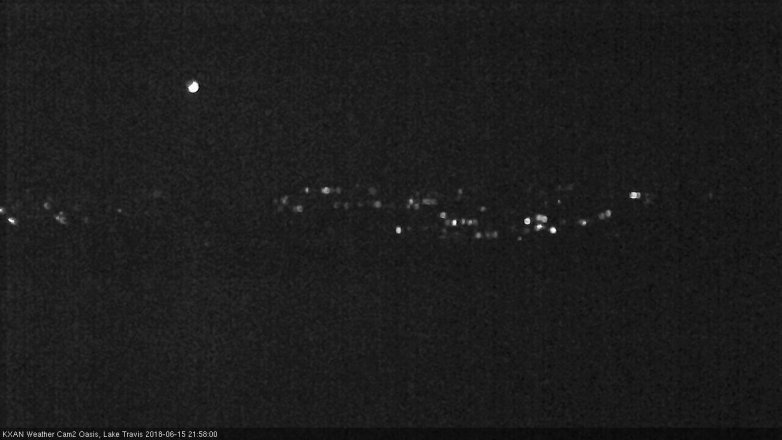 Lake Travis webcam, June 15, 2018 9:00 PM CT