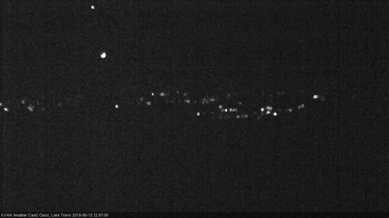 Lake Travis webcam, June 15, 2018 9:10 PM CT