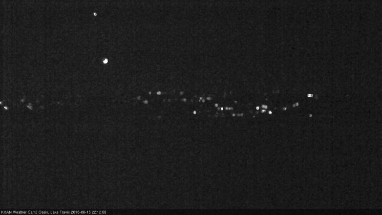 Lake Travis webcam, June 15, 2018 9:15 PM CT