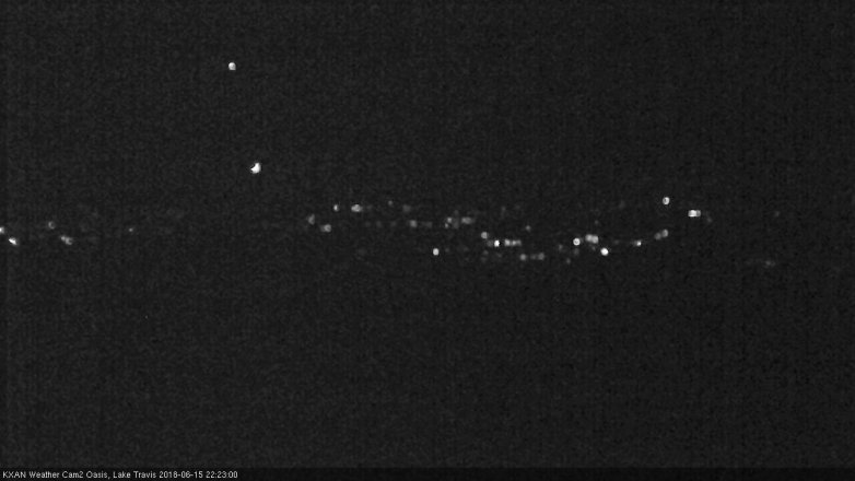 Lake Travis webcam, June 15, 2018 9:25 PM CT