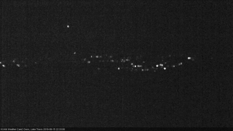 Lake Travis webcam, June 15, 2018 9:35 PM CT