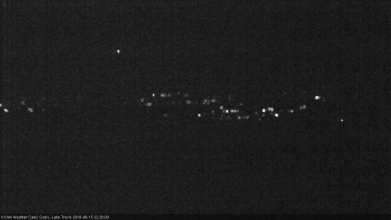 Lake Travis webcam, June 15, 2018 9:40 PM CT