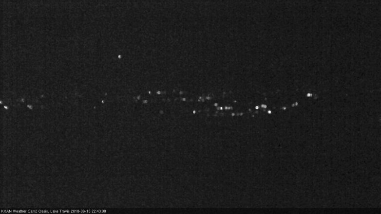 Lake Travis webcam, June 15, 2018 9:45 PM CT