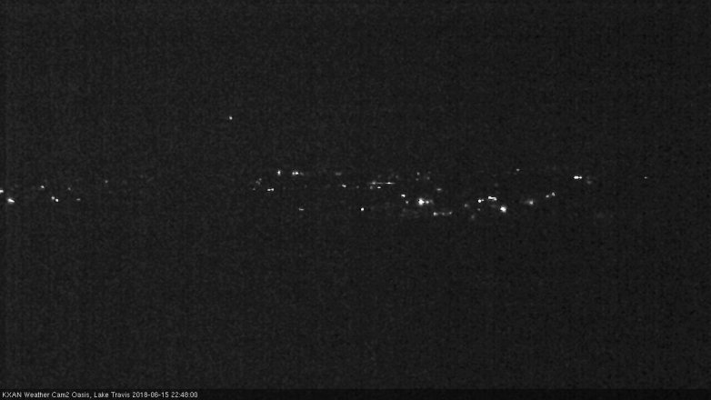 Lake Travis webcam, June 15, 2018 9:50 PM CT