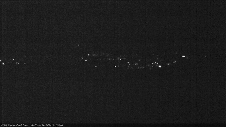 Lake Travis webcam, June 15, 2018 10:00 PM CT