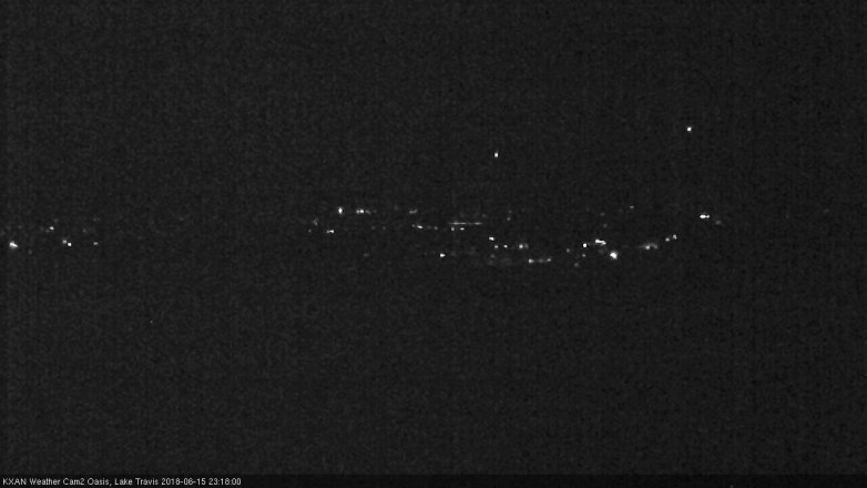 Lake Travis webcam, June 15, 2018 10:20 PM CT