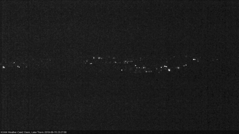 Lake Travis webcam, June 15, 2018 10:30 PM CT