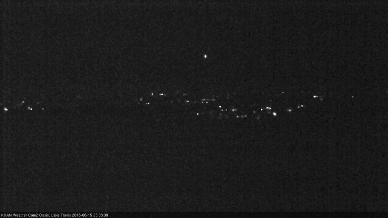 Lake Travis webcam, June 15, 2018 10:40 PM CT
