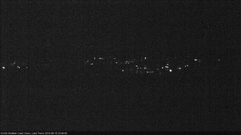 Lake Travis webcam, June 15, 2018 10:50 PM CT