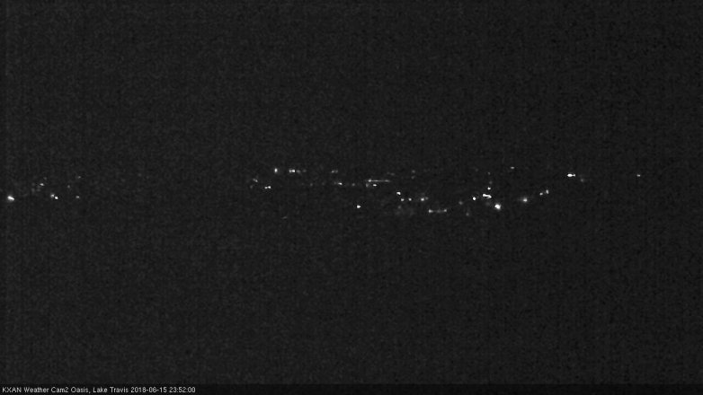 Lake Travis webcam, June 15, 2018 10:55 PM CT