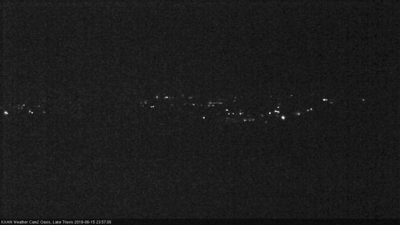 Lake Travis webcam, June 15, 2018 11:00 PM CT