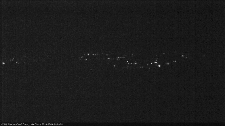 Lake Travis webcam, June 15, 2018 11:05 PM CT