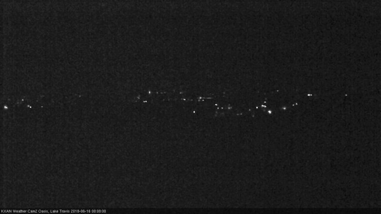Lake Travis webcam, June 15, 2018 11:10 PM CT