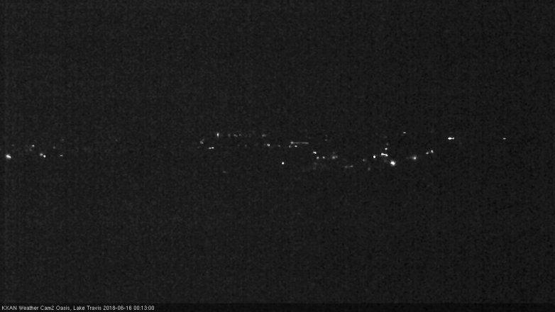 Lake Travis webcam, June 15, 2018 11:15 PM CT