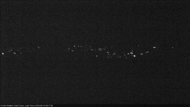 Lake Travis webcam, June 15, 2018 11:20 PM CT