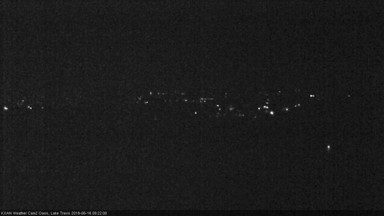 Lake Travis webcam, June 15, 2018 11:25 PM CT