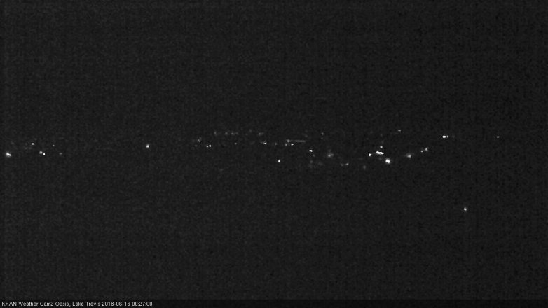 Lake Travis webcam, June 15, 2018 11:30 PM CT