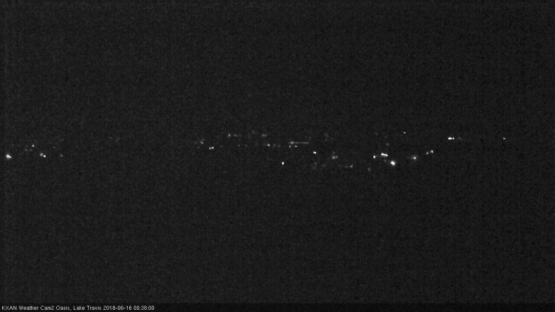 Lake Travis webcam, June 15, 2018 11:40 PM CT
