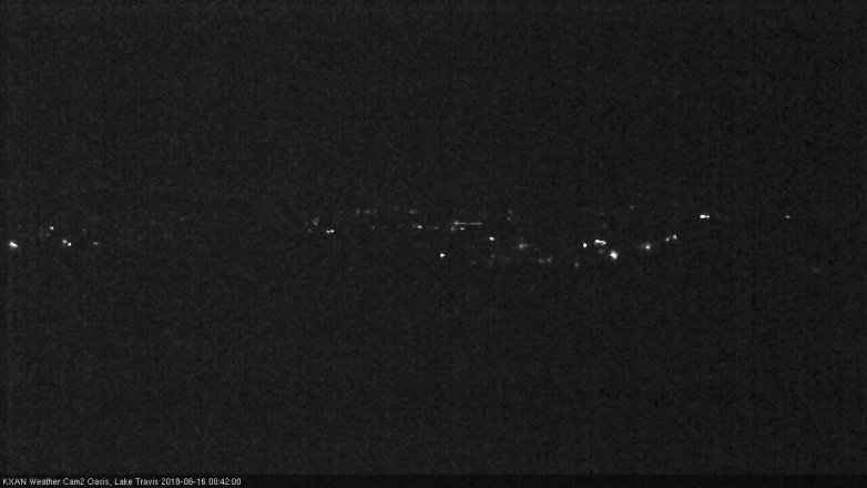 Lake Travis webcam, June 15, 2018 11:45 PM CT