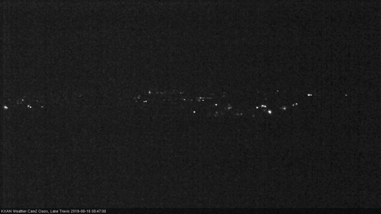 Lake Travis webcam, June 15, 2018 11:50 PM CT