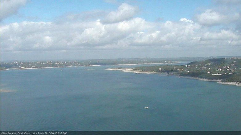Lake Travis webcam, June 16, 2018 9:00 AM CT