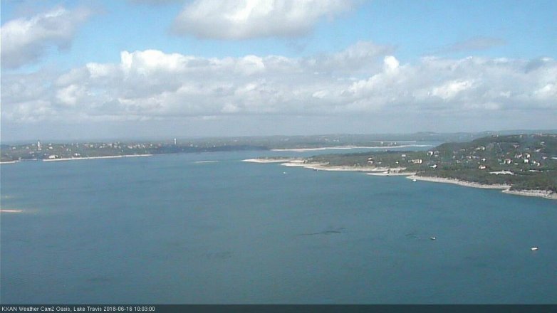 Lake Travis webcam, June 16, 2018 9:05 AM CT
