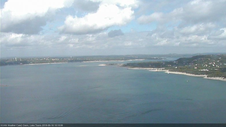Lake Travis webcam, June 16, 2018 9:20 AM CT