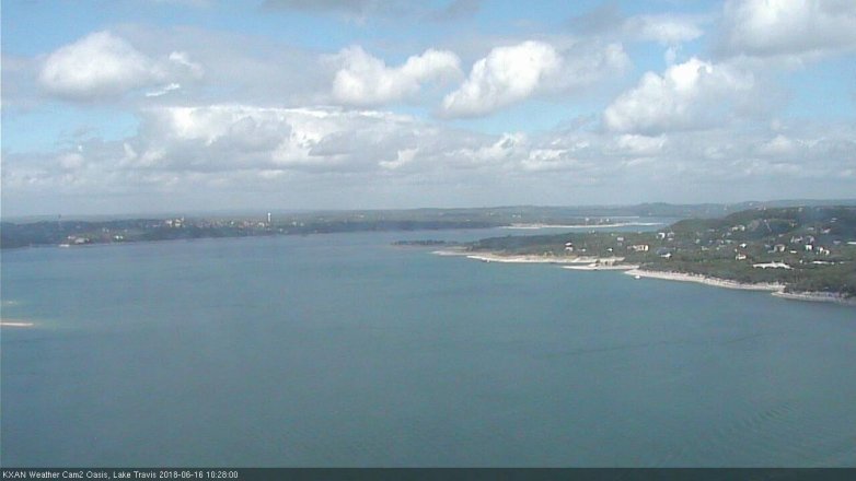 Lake Travis webcam, June 16, 2018 9:30 AM CT