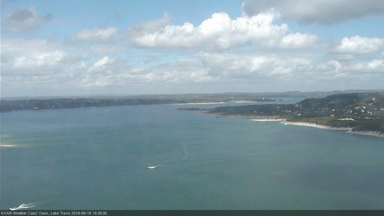 Lake Travis webcam, June 16, 2018 9:40 AM CT