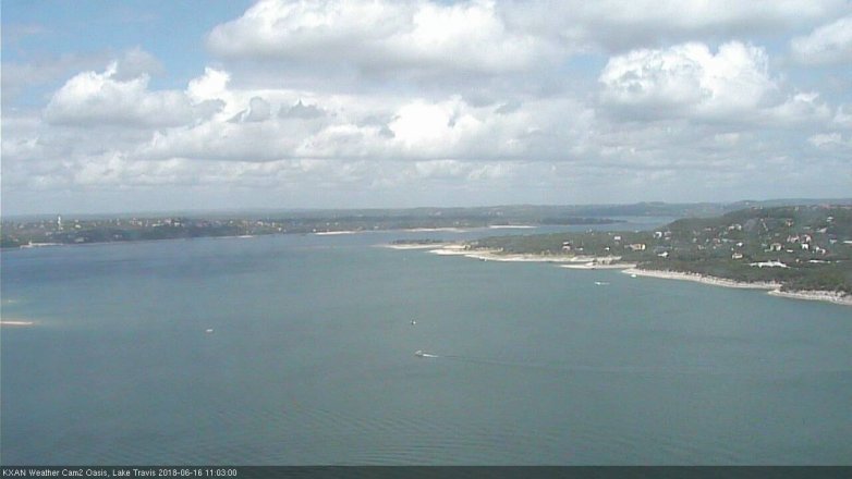 Lake Travis webcam, June 16, 2018 10:05 AM CT