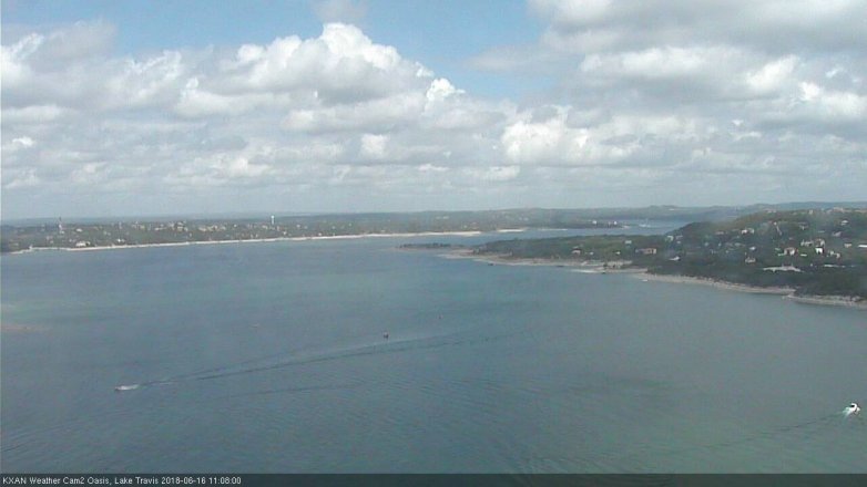 Lake Travis webcam, June 16, 2018 10:10 AM CT