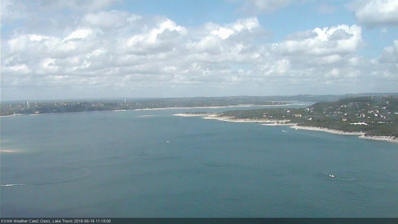 Lake Travis webcam, June 16, 2018 10:20 AM CT