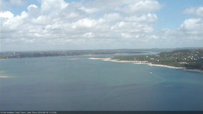 Lake Travis webcam, June 16, 2018 10:25 AM CT