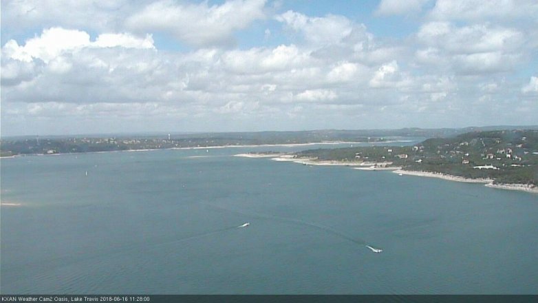 Lake Travis webcam, June 16, 2018 10:30 AM CT